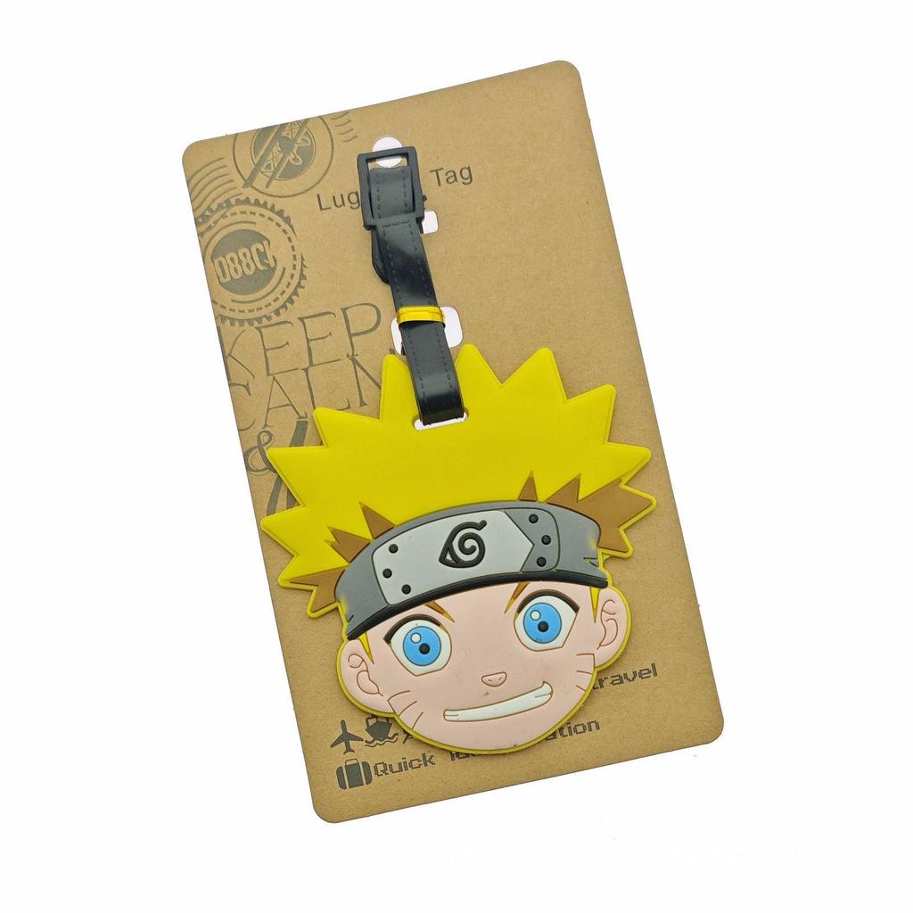 Anime Character Luggage Tag: Featuring Naruto, Dragon Ball, and Doraemon Designs