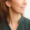 [Naot Schmuck] Damen Gold Creolen, Hypoallergen, Kainari Creolen mit Stecker
