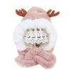 Windproof Baby Hat With Scarf Plush Beanie Hat Scarf Cute Neck Warmer  Autumn Winter