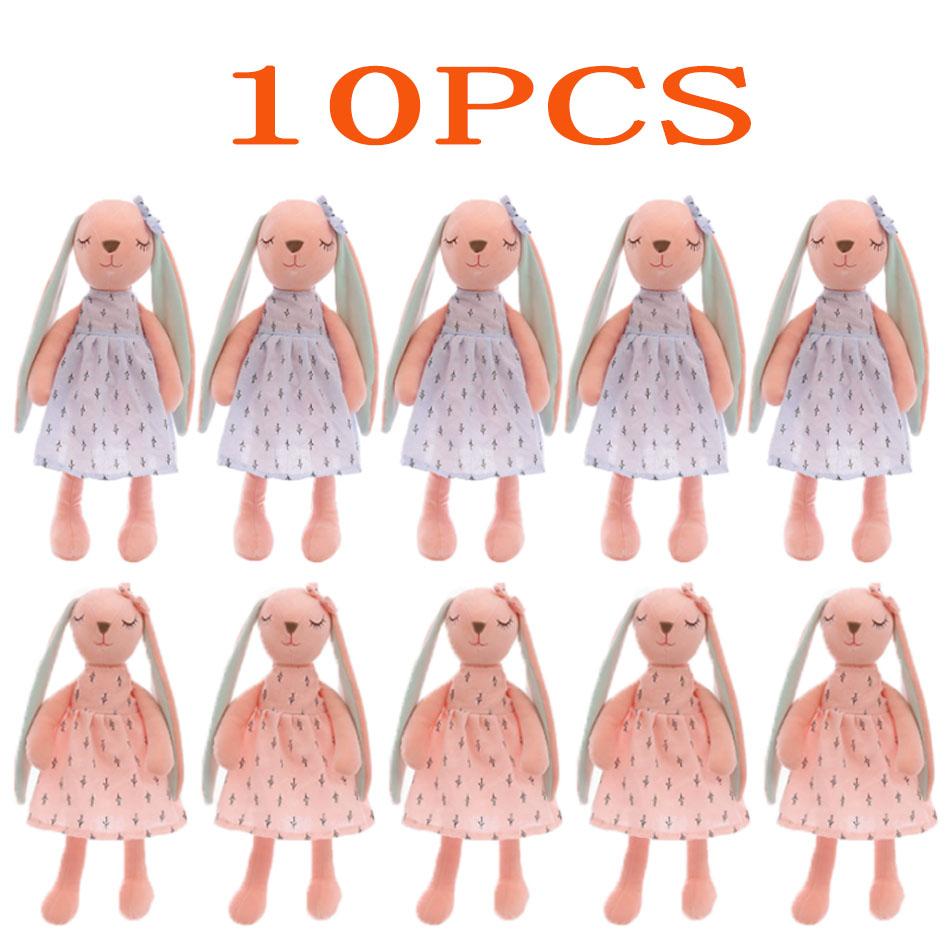 35Cm/14 1/10Pcs Inch Cute Comforting Bunny Plush Toy Sleep Companion Plush Girls Stuffed Animal For Kids Adults Children's Birthday Gift Holiday