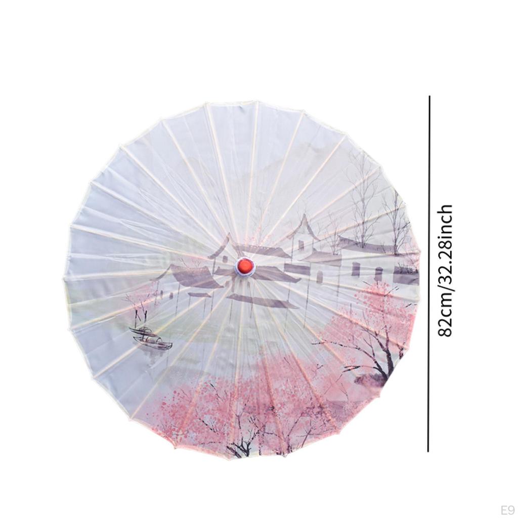 Oiled Parasol Chinese Japanese Oil Paper Umbrella for Photo Prop