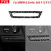For BMW 6 Series M6 F12 F13 F06 2011-2018 M Sport Car Accessories Forged Carbon Fiber Driver Button Panel Trim Cover Sticker