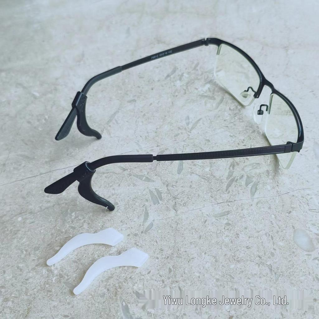 Soft Silicone Anti-Slip Eyeglass Temple Tips & Ear Hooks for Sport