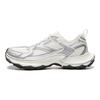 Li Ning Slip Resistant, Abrasion Resistant, Breathable Low Top Chunky Sneakers Men's White Silver AGCW055-4