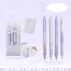 4 Pcs 0.5mm Gel Ink Pen Ballet Strap Bows Neutral Pen Retractable Black Ink Gel Pen Lovely Pressing Pen for Journaling