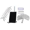 Guitar Luthier Tool Set Radius Gauges 32 Blade Feeler Gauge String Action Ruler Fretboard Protector 