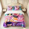 Kpop Demon Hunters (31) 3pc Set Soft and Comfortable an Ideal Gift for Family and Friends Includes One Duvet Cover and Two Pillowcas