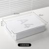 Anti-Wrinkle Clear Pet A4 File Storage Box -Stackable Desktop Document Organizer Case For Office & Student Desk