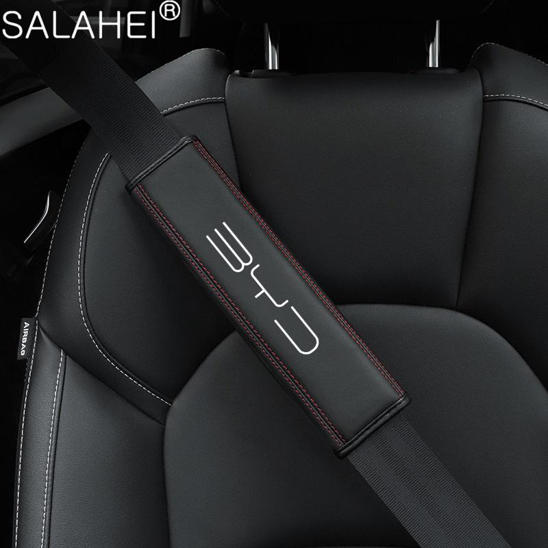 Car Seat Belt Shoulder Protector Cover Vehicle-mounted Pad Accessory For BYD Seal Dolphin Song Pro Tang Dmi Yuan EV QIn Plus MAX