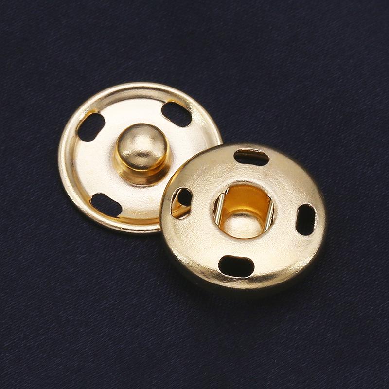 Round Children'S Underwear Hidden Button Invisible Hand Sewn Metal Button Clothes Child And Mother Button Flip Button