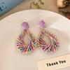 Retro Hong Kong Style Red Polka Dot Earrings: Playful & Elegant Dopamine Boost