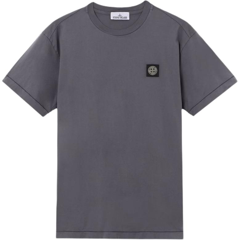 Stone Island Slim Fit Logo Ribbed Short Sleeve T-Shirt Men tops L1S152100027S0013V002D XS