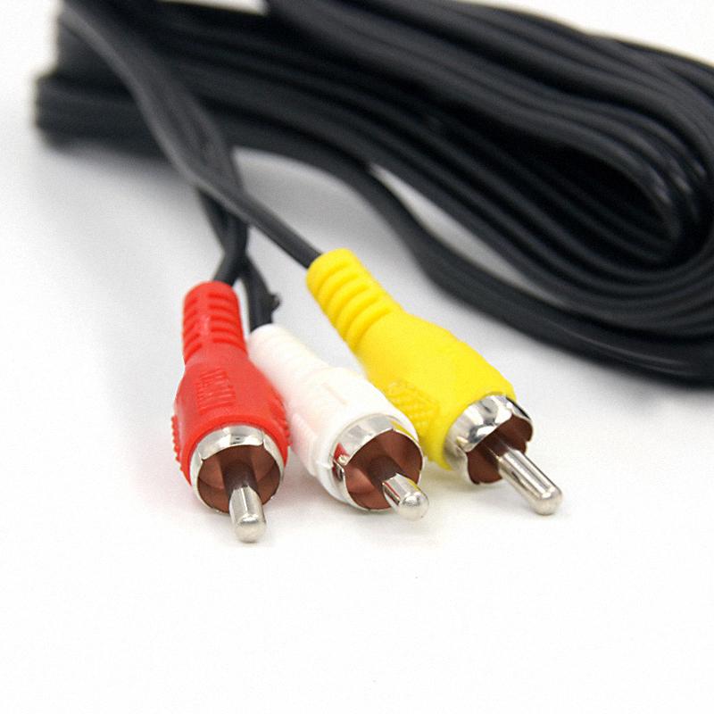 1.8m 3rca TV Adaptörü Av Kablosu Ses Video Kablosu Ps2 Ps3 İçin Multimedya Ses Kablosu