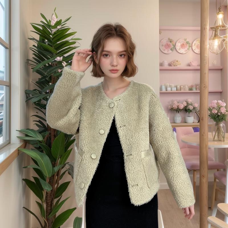 KAISER Women s Small Fragrance Shearling Wool Coat S