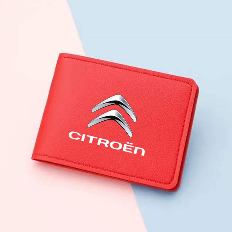 Portefeuille Portefeuille Ultra Fin pour Permis de Conduire Auto Étui Porte-Cartes Pour Citroen C3 C4 X7 Xsara Picasso Crosser C-ELYSEE JUMPY NEMO