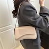 Solid Color Simple Casual Versatile Commuter Women's Bag New Popular Daily Practical Shoulder Underarm Bag Portable Handbag