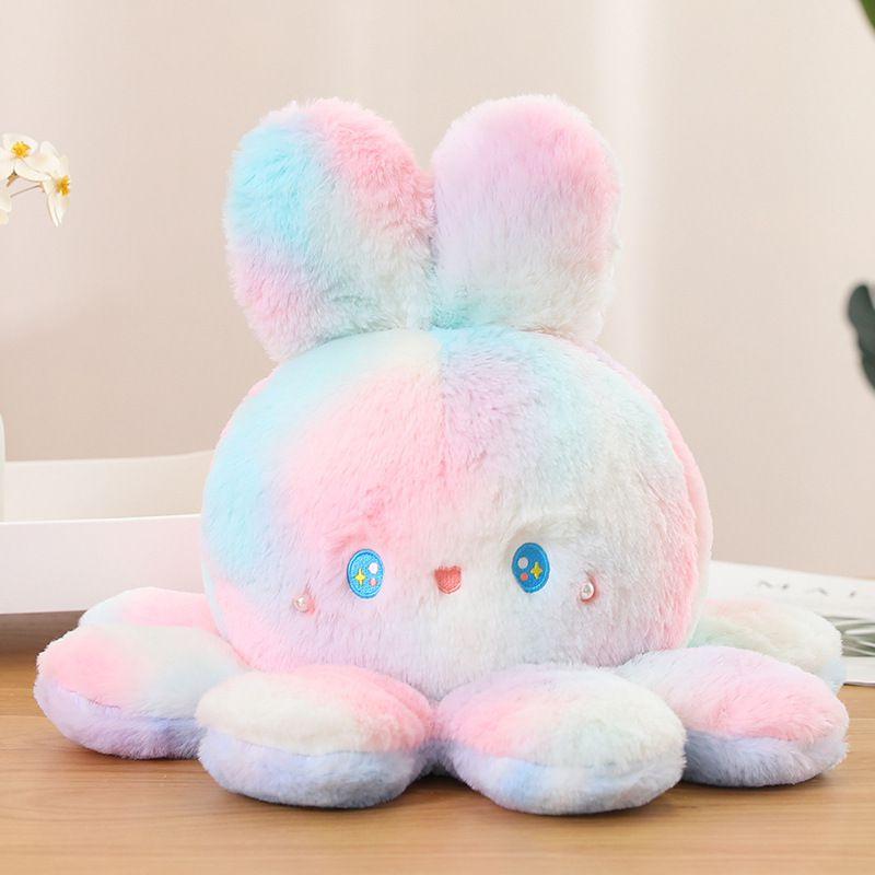 

Adorable Reversible Octopus Plush Toy Animal Rabbit Kids Birthday Gift 20cm/7.8in розовый