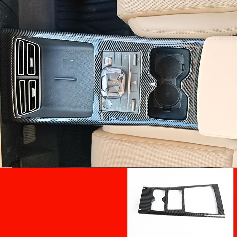 Car Style Gear Shift Window Control Panel Air Vent Outlet Steering Wheel Water Cup Carbon Fibre Interior For BYD Song Pro 2025 +