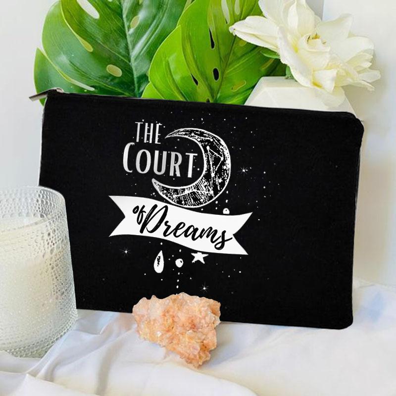 City of Starlight Pattern Cosmetic Bag Makeup Case Acotar Velaris Travel Toiletries Organizer Storage Make Up Pouch Pencil Bag