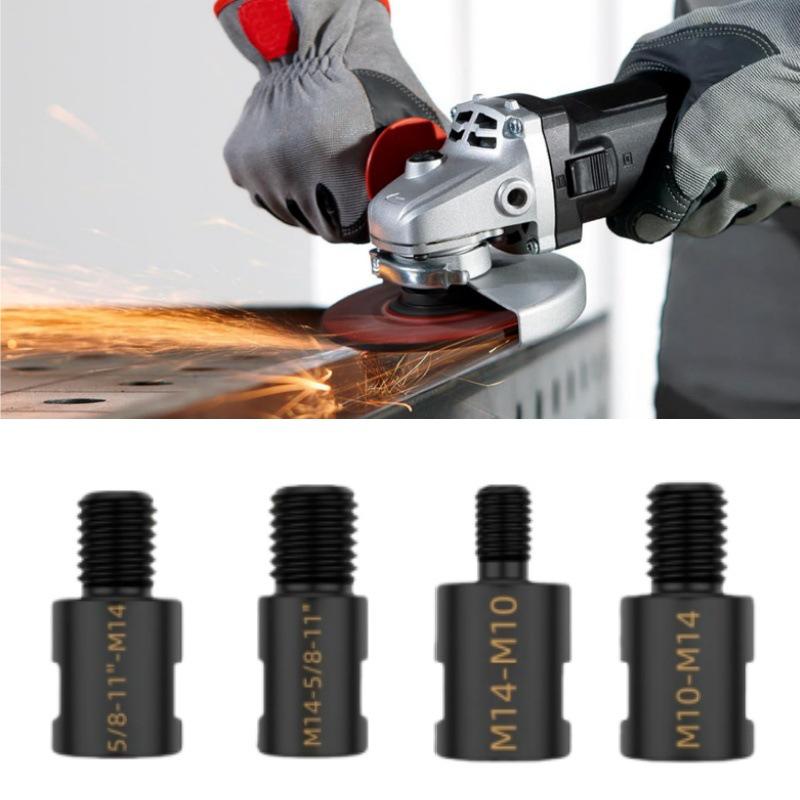 M10 To M14 Angle Grinder Adapter, Cross Drill Hole Opener Conversion Rod, 5/8-11 American Thread