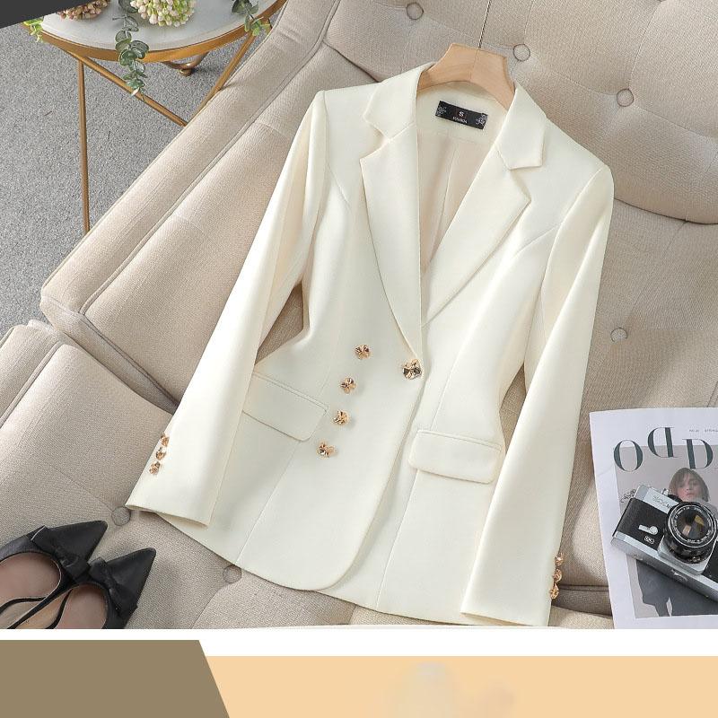 Pink Suit Set Women's Spring Autumn Professional Work Uniform Broadcast Host Formal Outfit Female Style Business Attire