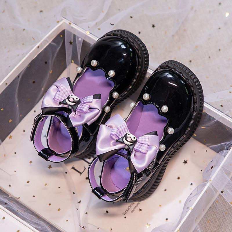 Girls' Leather Shoes 2025 Spring and Autumn New Girls' Sweet Bow Princess Shoes Children's Fashion Lolita Single Shoes Trend