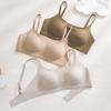 Cross-Border Seamless Women's Bra: Soft Support, Gathered, Anti-Sagging, Wire-Free, Fixed Cup, Suitable for Small Chest