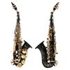 SLADE Bb Soprano Saxophone Brass Body B Flat Sax Engraved Floral Saxofon with Case Reeds Woodwind Instrument Parts & Accessories