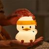 Duck Night Light for Kids, 7 Color Changing LED Silicone Lamp, Tap Control, USB Rechargeable, Soft Safe Bedside Light Gift