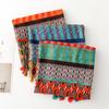 Spring & Summer Geometric Ethnic Silk Scarf - Exotic Style for Women