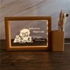 3D Photo Frame Pen Holder Night Light – Creative Graduation or Birthday Gift for Teachers and Classmates