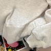 Men's White-Grey Thick Cotton Hooded Sweatshirt - Loose Fit, Versatile for Spring, Autumn, Winter - Couple's Jacket Top