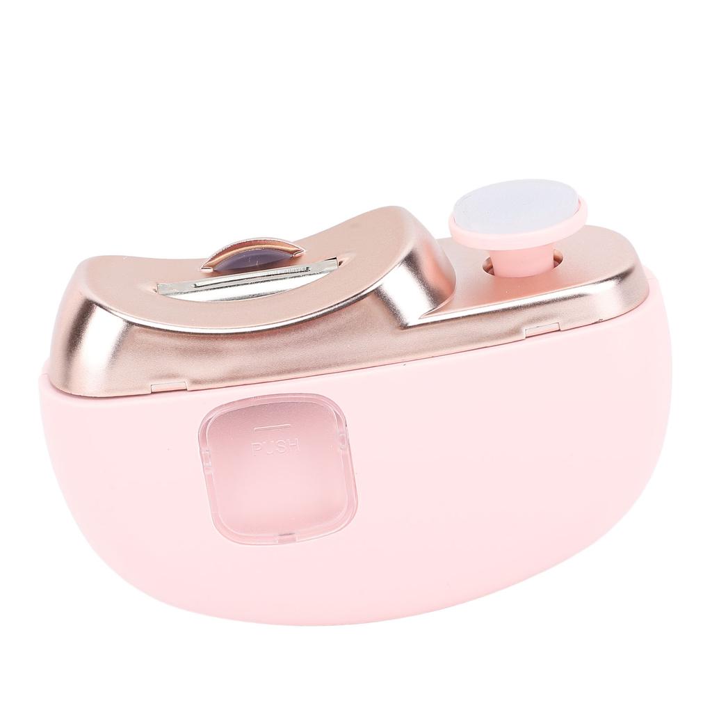 Electric Nail Clipper Powerful Low Noise Automatic Finger Nail Cutter with Brush for Baby Elderly