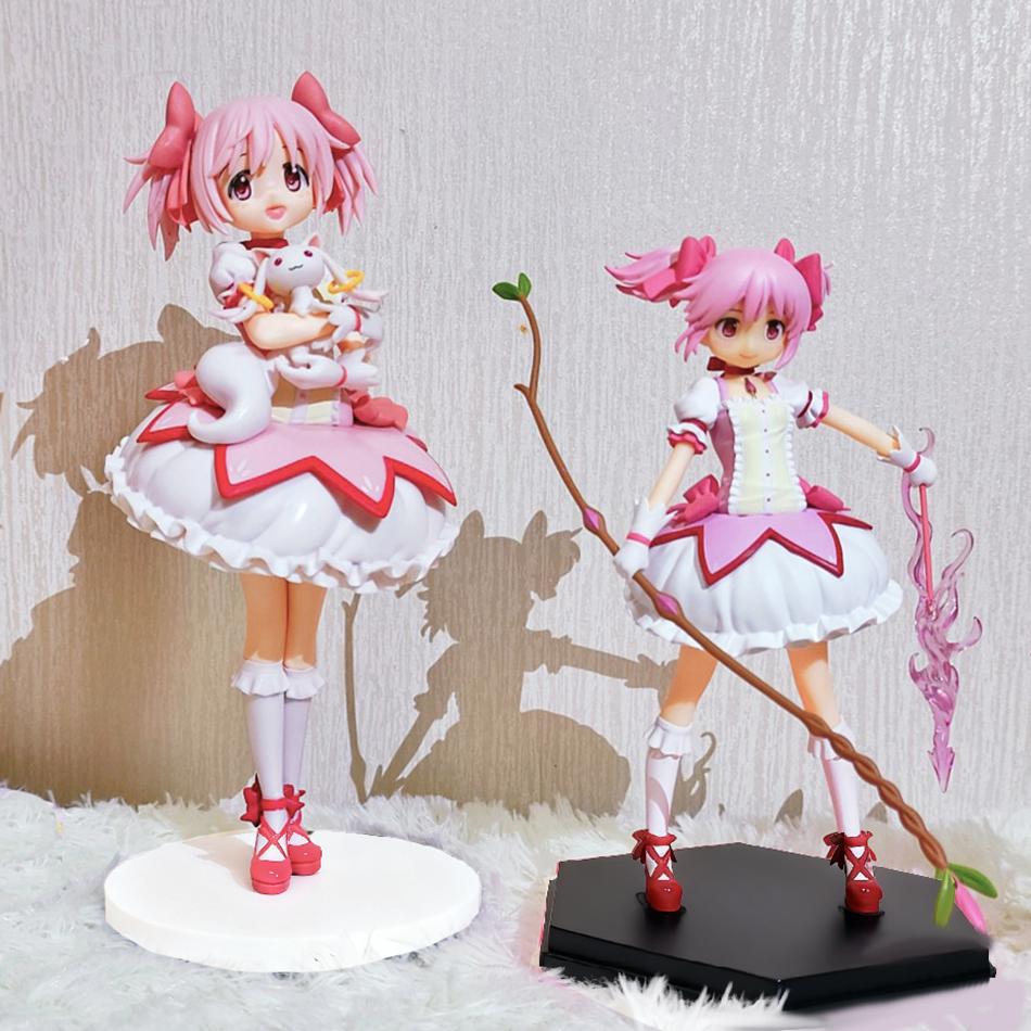 New PMMM Magical Girl Anime Figure Kaname Madoka Action Figure 2 Kinds Kawaii Figurine Cute Loli Collection Model Toy Gift