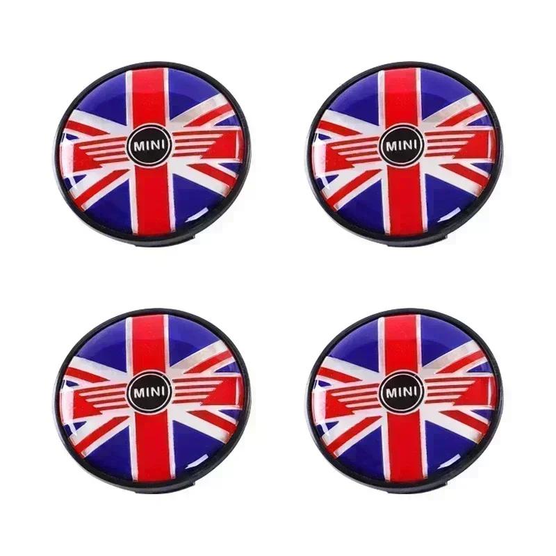 4pcs 54mm 56mm Car Wheel Center Hub Cap Badge Emblem Sticker For BMW Mini Cooper One S JCW R50 R53 R55 R56 R57 R60 F55 F56