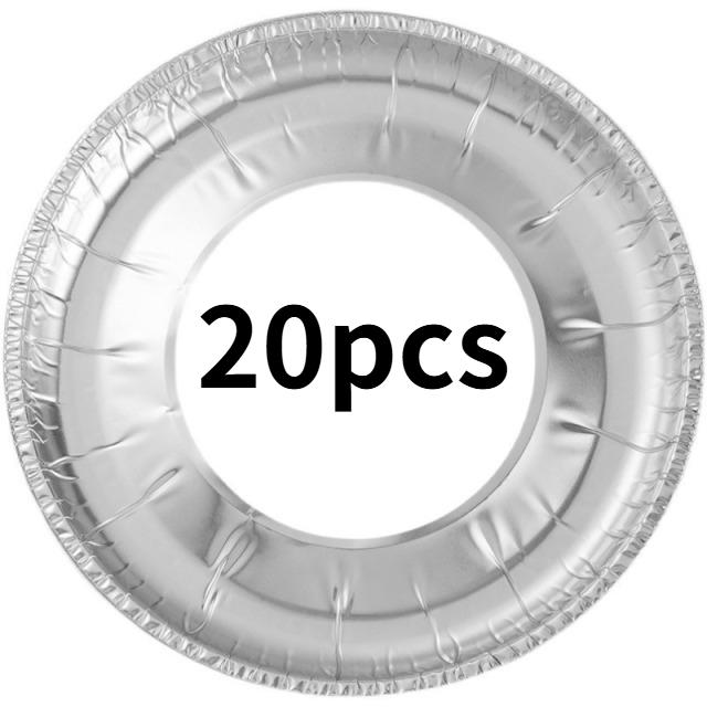10/30PCS Aluminum Foil Burner Covers Disposable Stove Liners for Gas Cooktops Oil-Proof Cooking Protectors (Easy Clean)