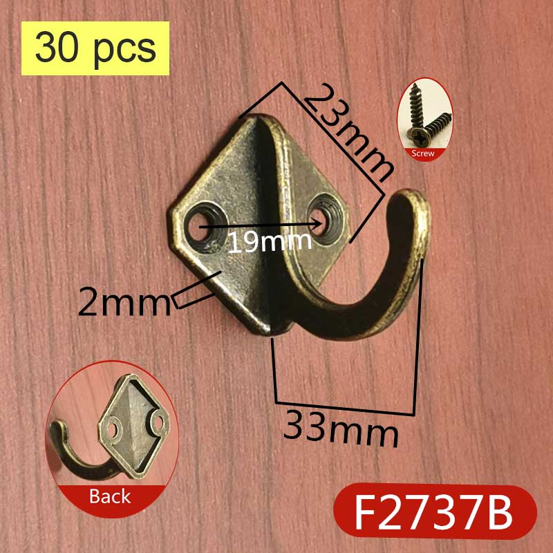 

Антикварные металлические крючки настенная вешалка серебристо-черные маленькие изогнутые накладки из цинкового сплава с винтами мебельная фурнитура фурнитура