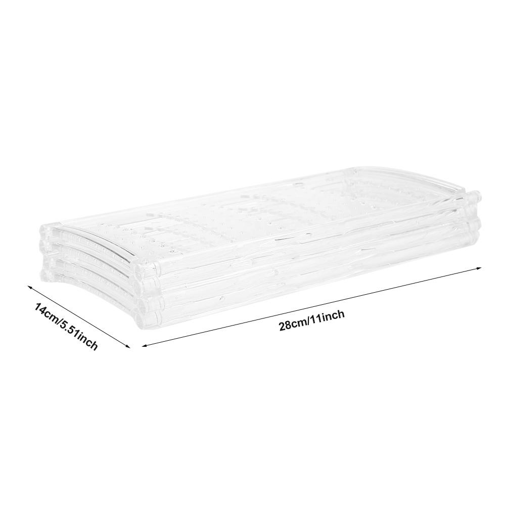 Foldable 4-Panel Jewelry Holder Earrings Display Stand Ear Studs Storage Rack   (Black)