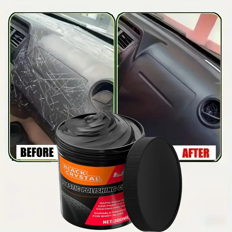 Car Interior Restoration Wax - Plastic Restorer, Interior Shine, Tire Protection, Black Fading Repair, Nano Coating and Scratch
