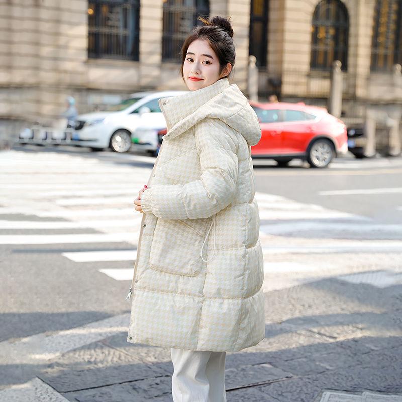 Plus Size Womens Winter Coat Thickened Loose Long Cotton Jacket High Quality Drawstring Waist Outwear
