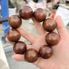 Huanghuali Sandalwood Buddhist Beads Wooden Cultural Crafts Unisex Hand String