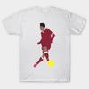 Men Black Print T-shirt Roberto Firmino Iconic 'No-Look' Goal Liverpool No-Cut Transfer Paper Print Cotton Tshirt
