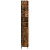 Bathroom Cabinet with Open Shelf ZWOLLE Smoked Oak