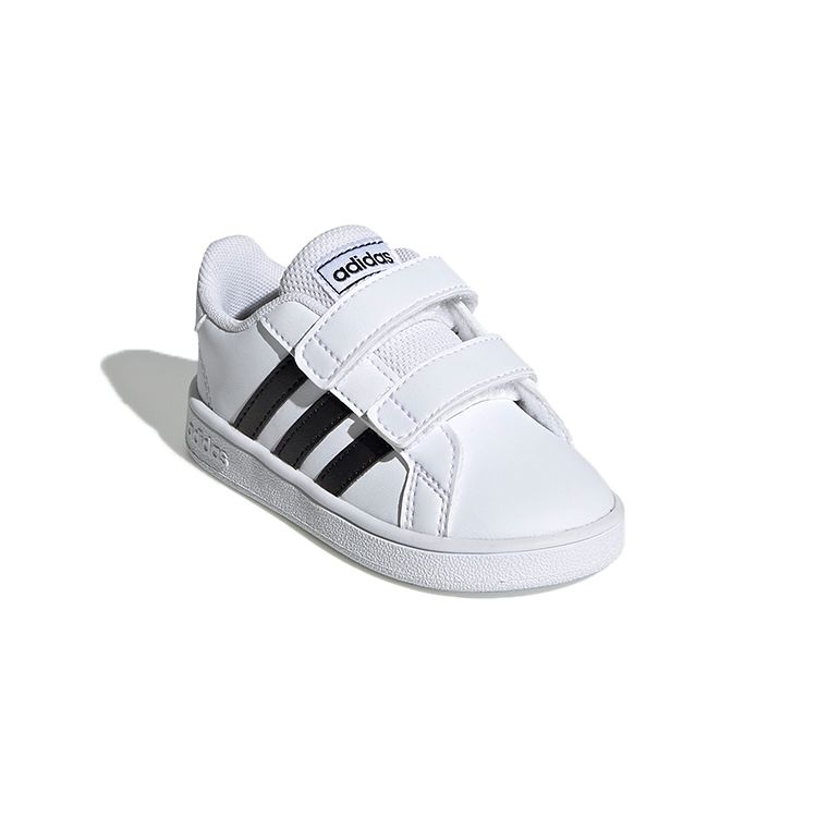 Adidas Neo Grand Court Velcro Low-Top Sneakers Baby Sneakers White Black EF0118