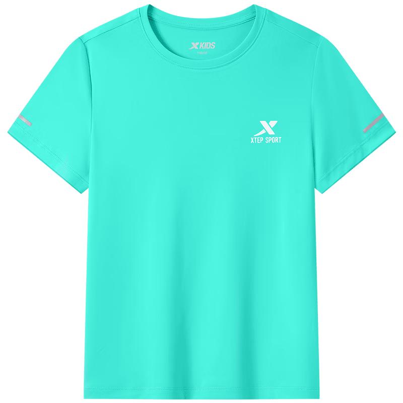 Xtep Kids' Moisture-Wicking Quick-Dry Short Sleeve T-Shirt