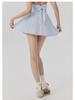 Damen Hochtaillierter Fake-Zweiteiler Plissierter Tennisrock mit Taschen