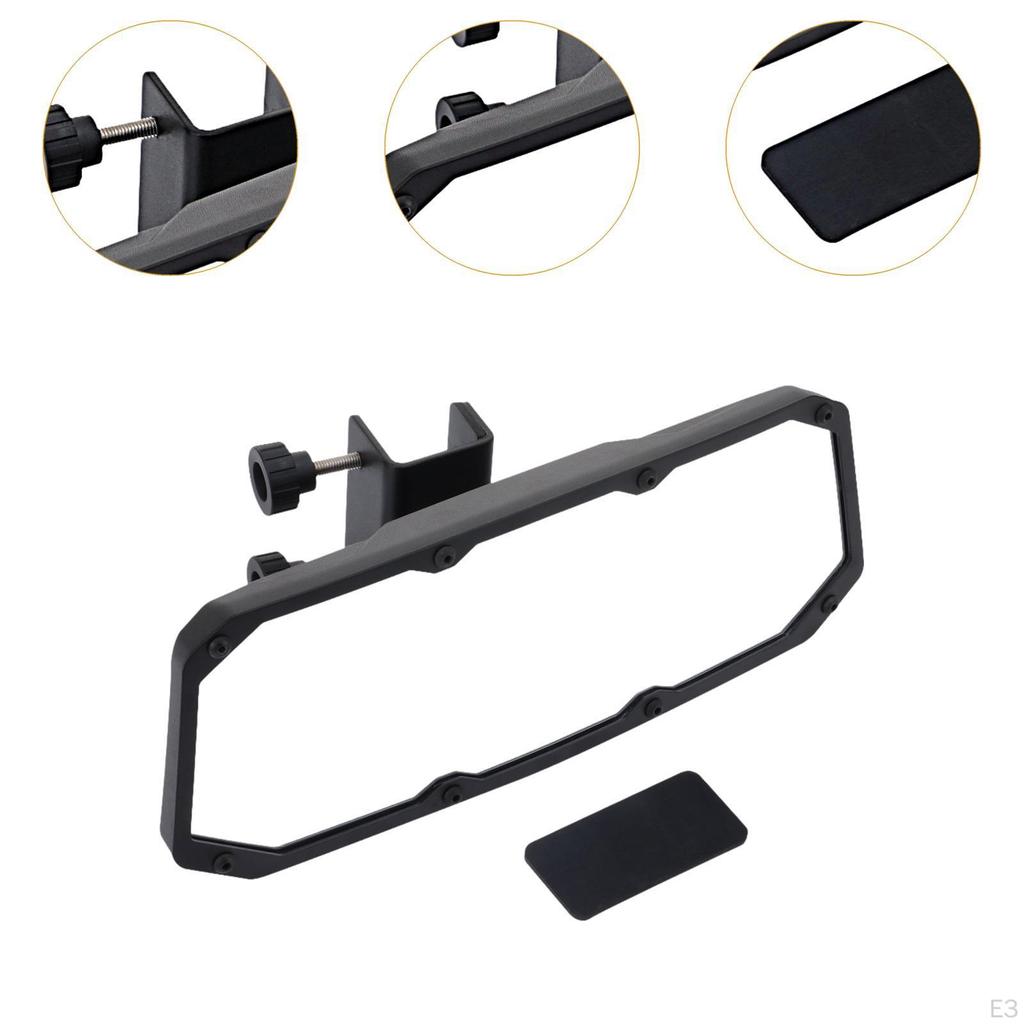 UTV Center Rear View Mirror Degree Adjustable Easy To Install Replacing Professional Interior