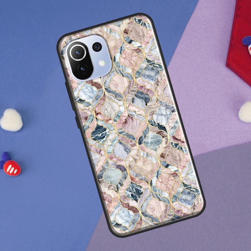 Moroccan Tile Cover For Xiaomi 14 13 Ultra 11T 12T 13T 14T Pro POCO X7 Pro X3 X5 F3 F5 F6 M6 X6 Pro Case
