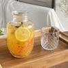 Retro Thick Glass Water Cold Kettle Juice Glass Coffee Cup Water Glass Set Bedside Night Carafe Drinkware for Midnight Drink