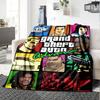 Gta Blanket Ultra-Soft Great for Couch Office Bed for All Seasons Warmthful Decor Gifts For Family Or Friends